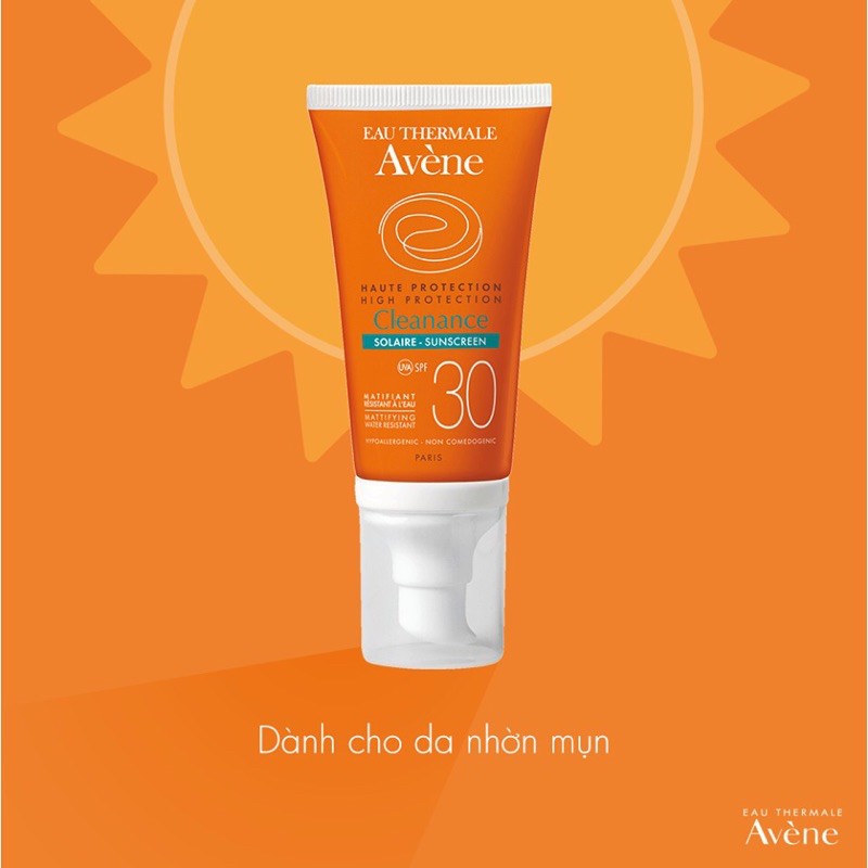 Kem Chống Nắng Avene Cleanance Sunscreen SPF 30+ Cho Da Nhờn Mụn 50ml