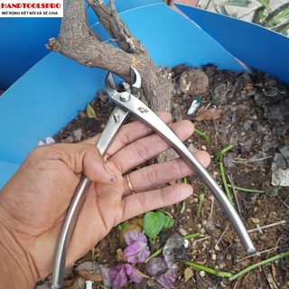 KÌM CẠP VỎ CÂY INOX XÉO BONSAI DÀI 210MM YJ02