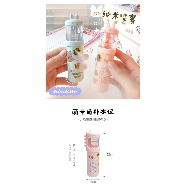 Máy phun sương nano cấp ẩm cầm tay thiết kế nhỏ gọn dễ thương cho nữ | BigBuy360 - bigbuy360.vn