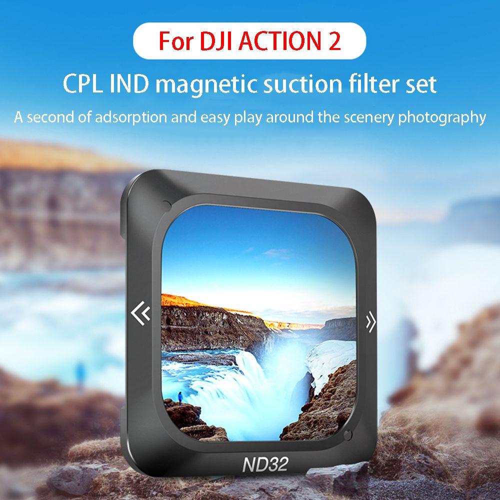 BTLIMER Kính Lọc Bảo Vệ Ống Kính Máy Ảnh Cho DJI Action 2 / 2