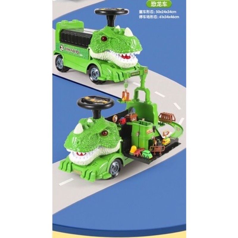 Xe chòi chân 2 in 1 cho bé kết hợp đồ chơi thông minh mô  hình xây dựng⁴