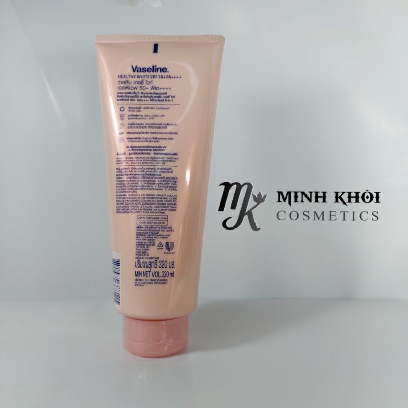 Sữa dưỡng thể trắng sáng da VASELINE 50X 320ML | BigBuy360 - bigbuy360.vn