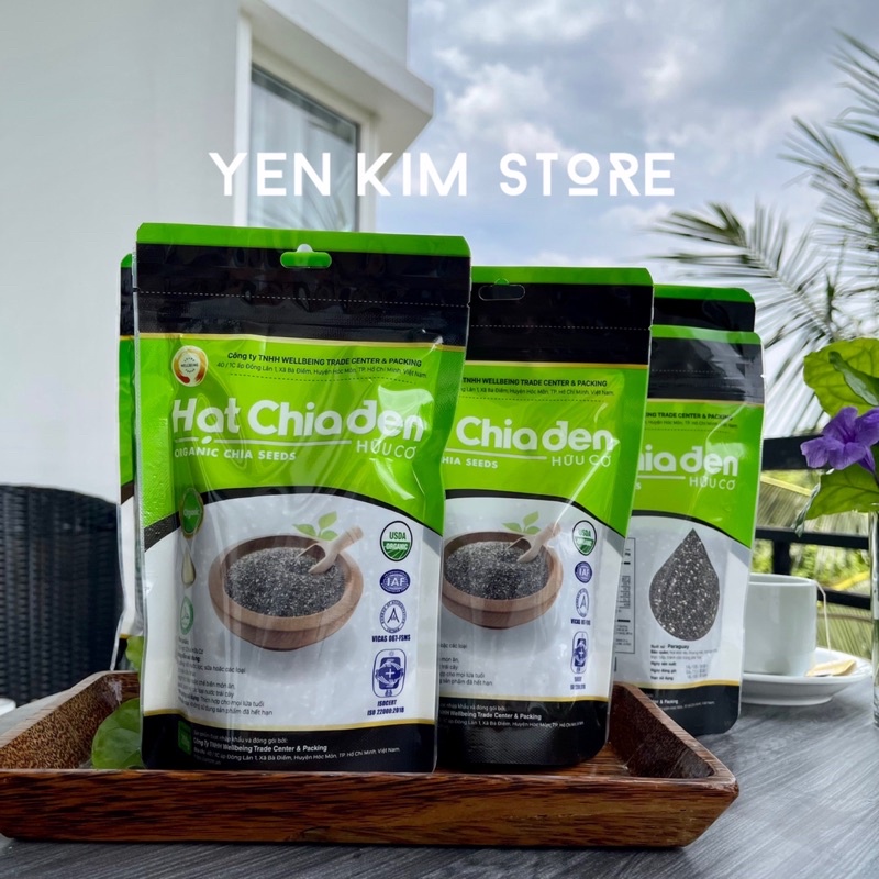 Hạt chia nhập khẩu Úc bởi công ty Wellbeing có chứng nhận ISO hàng organic DATE 2024
