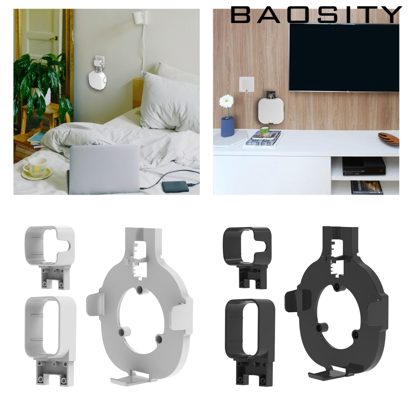 [BAOSITY]Wall Mount Shelf Bracket for Eero Pro 6 Routers Shelf Space-saving