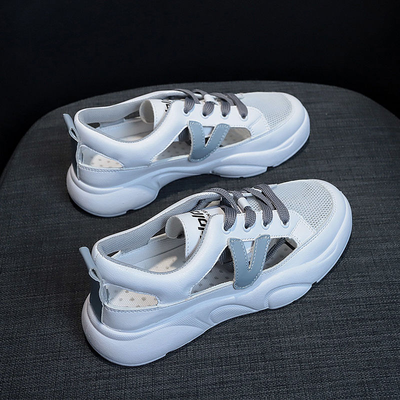 2021new Mùa Hè Trắng Giày Nữ Tất Cả Trận Đấu Internet Người Nổi Tiếng Giải Trí Bơm Thể Thao Giày Sandal Mùa Hè Phẳng Ins Thời Trang | BigBuy360 - bigbuy360.vn