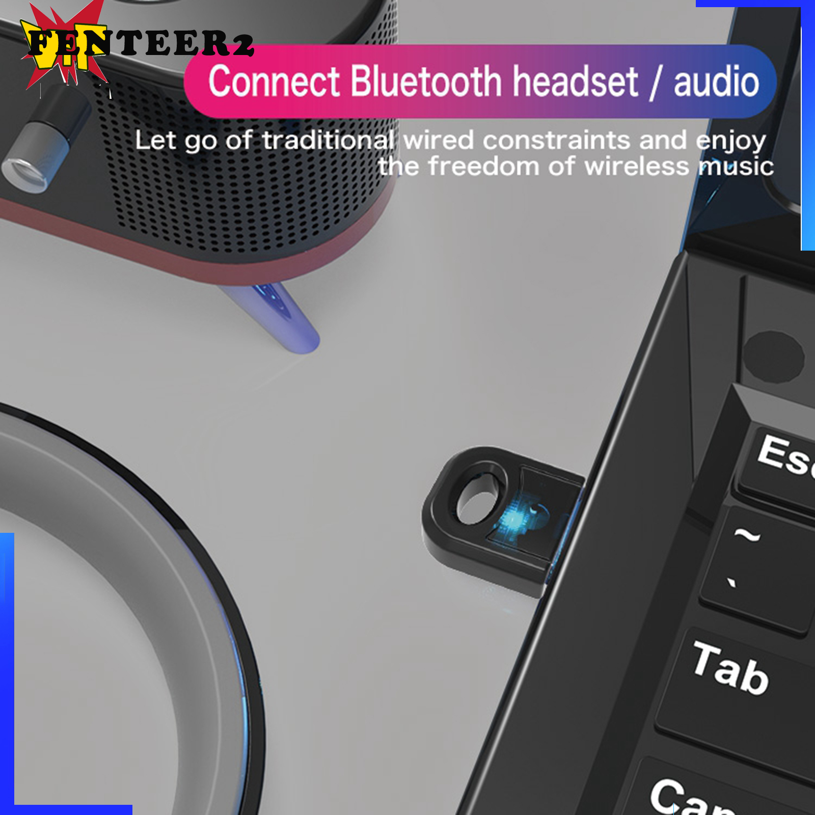 Bộ Chuyển Đổi Usb Bluetooth 5.0 Không Dây Fenteer2 3c Cho Windows 7 8 10 Pc Laptop | BigBuy360 - bigbuy360.vn