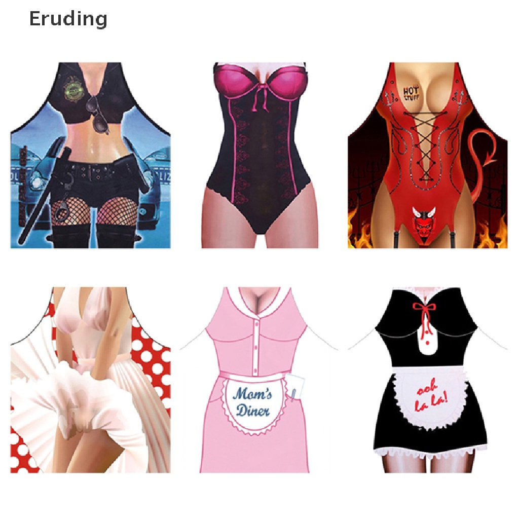 1 Tạp Dề Nấu Ăn In Hình Dễ Thương Vui Nhộn Cho Nữ