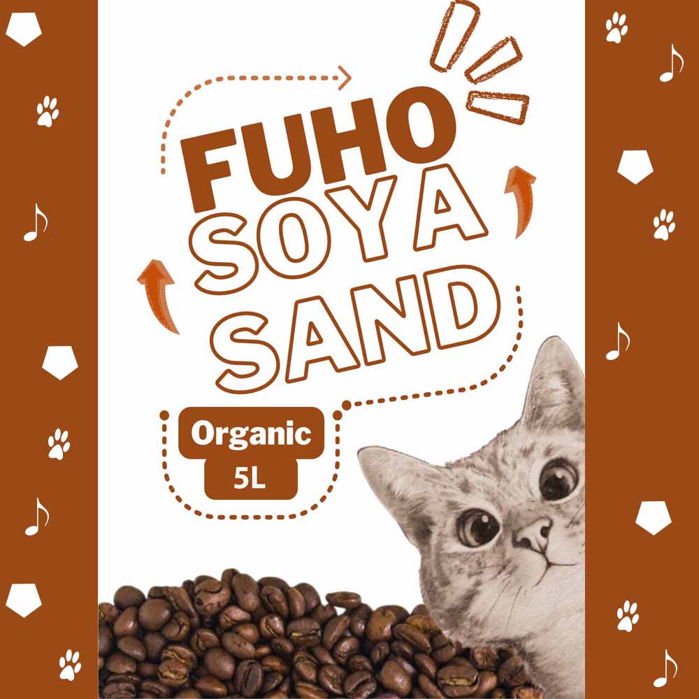 5L Cát Đậu Nành Fuho Khữ Mùi Hôi Bằng Vi Sinh Cho Khay Vệ Sinh Mèo