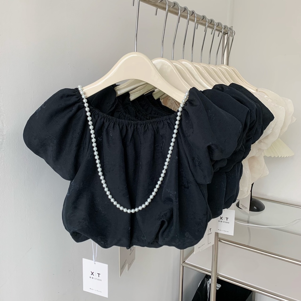 Áo Ống Một Màu Trễ Vai Thời Trang Mùa Hè 52748 Cho Nữ