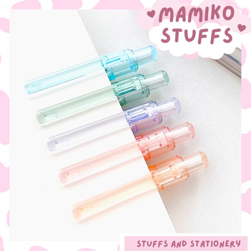 BÚT CHÌ BẤM TRONG SUỐT NGÒI 0.5 SIÊU XINH MINIMALIST