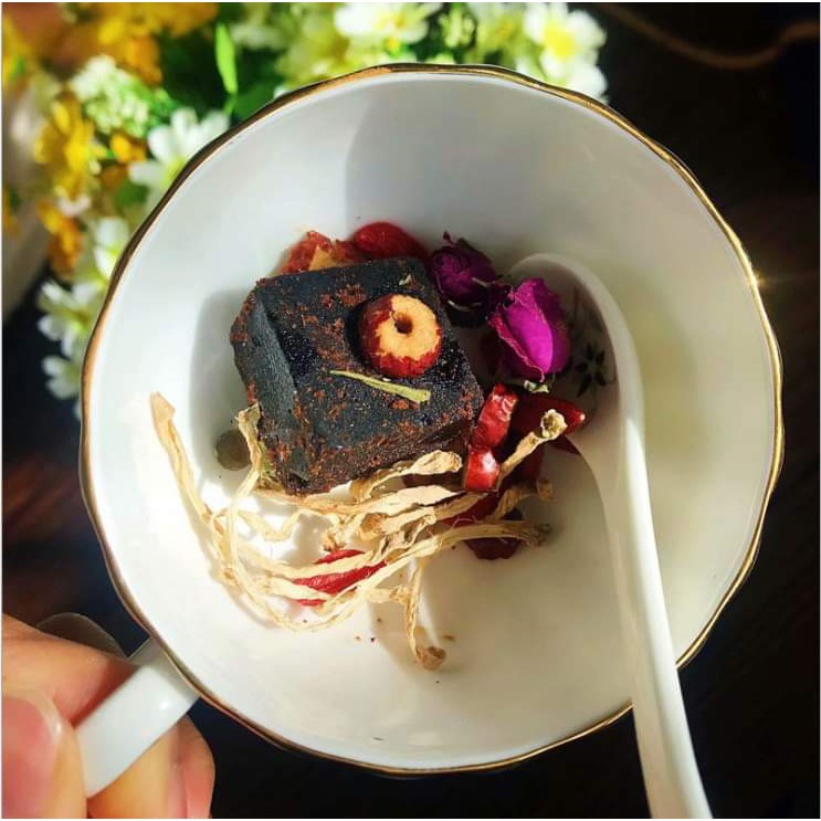 đường nâu giảm đau bụng combo 2 hồng+táo đỏ +gừng trà thảo mộc sỉ 1 viên dùng thử