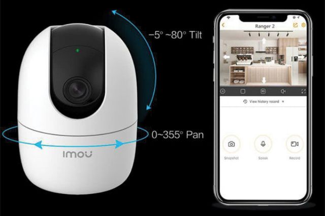 Camera ip wifi fullhd 1080p đàm thoại 2 chiều, xoay 360 độ - Hàng chính hãng Dahua