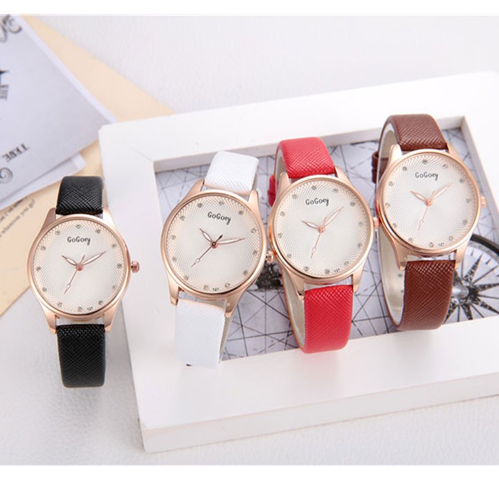 Đồng hồ nữ Gogoey dây da thời trang SP865 (Nhiều màu) | BigBuy360 - bigbuy360.vn