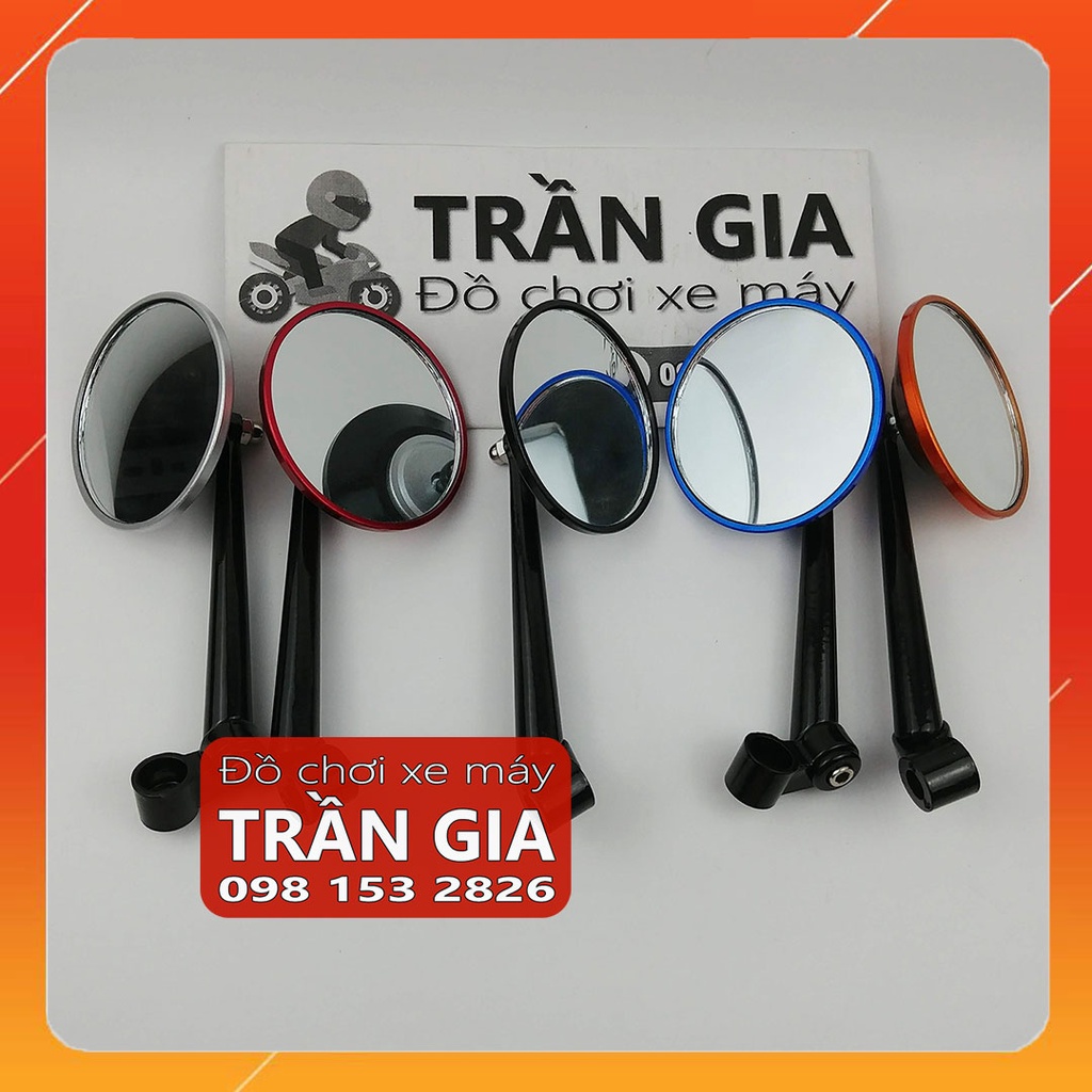 Kính/Gương/Kiếng chiếu hậu tròn xe máy gắn Sh Mode Grande Janus Vario Vision Lead AB airblade Winner Exciter Wave Sirius