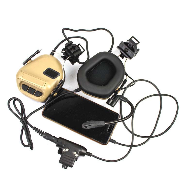 Tai Nghe Khử Ồn Cho Mũ Bảo Hiểm Quân Đội
