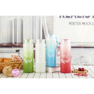 Bình Đựng Nước thủy tinh Hello Master 450ml