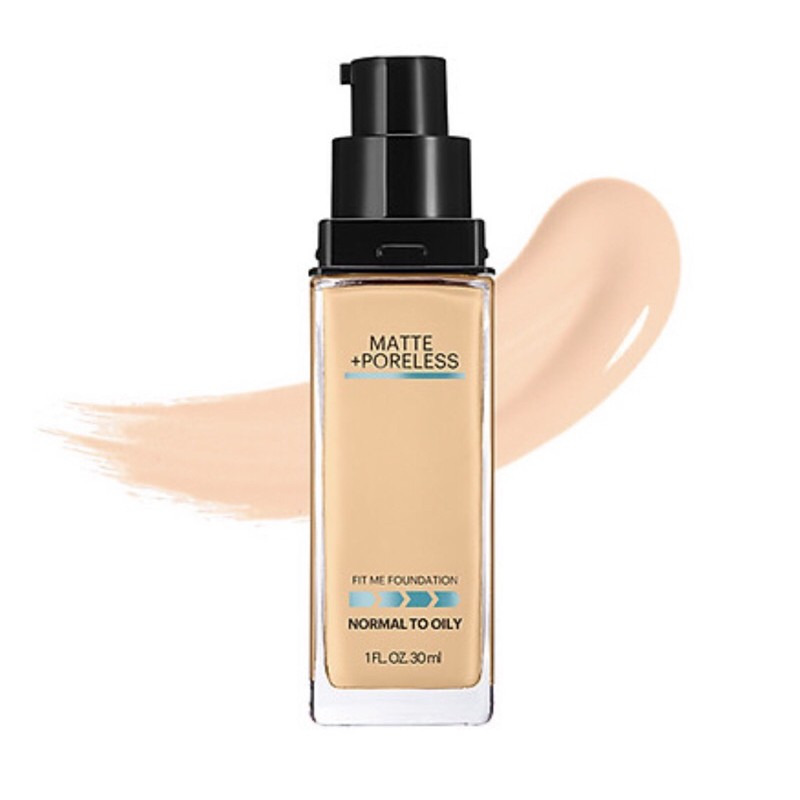 Kem Nền Mịn Nhẹ Kiềm Dầu Fit Me Maybelline New York Matte Poreless Foundation 30ml