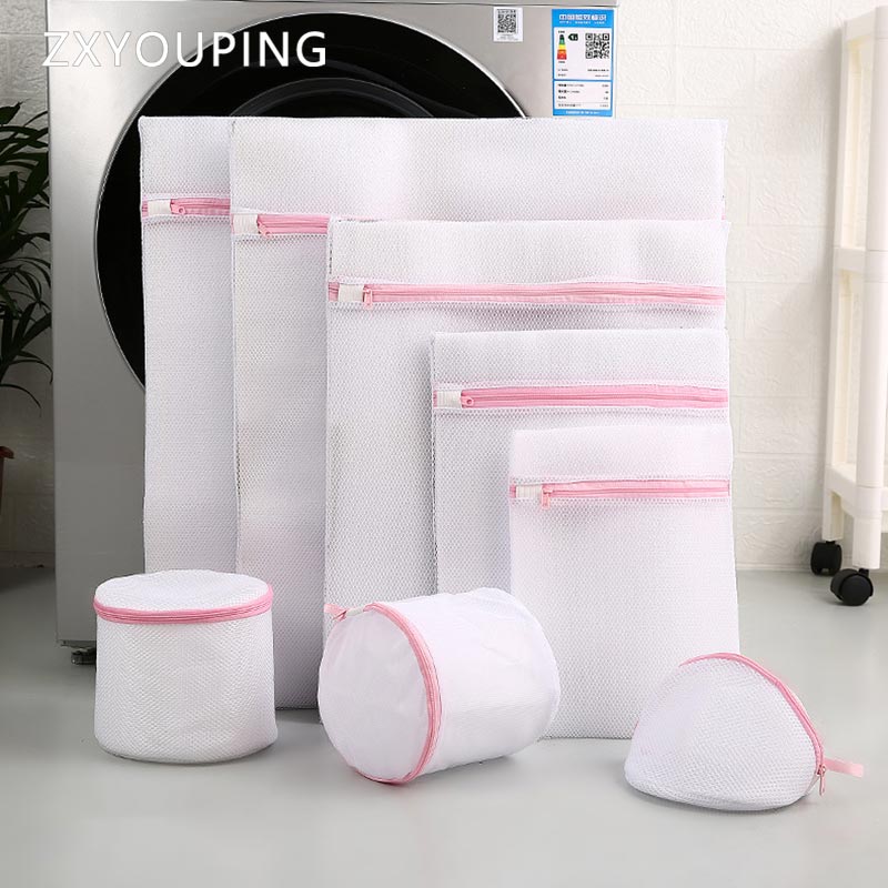 Túi Lưới Giặt Đồ Lót Có Khóa Kéo