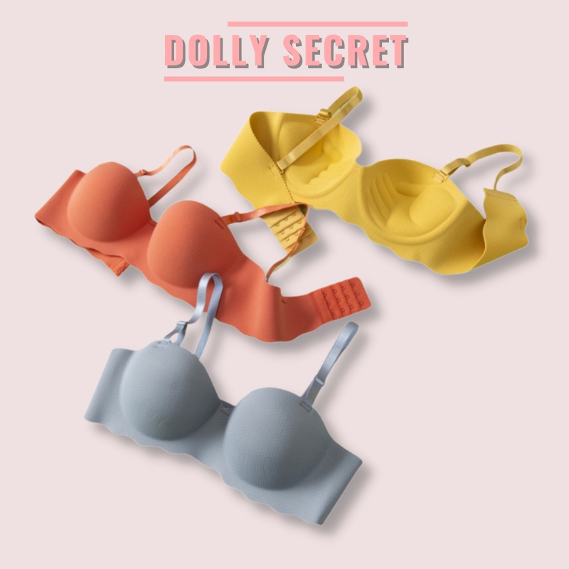 Áo lót đúc su non bàn tay không gọng dáng cúp ngang đệm dày nâng ngực sexy chất su non cao cấp mềm mại DOLLY SECRET A10 | WebRaoVat - webraovat.net.vn