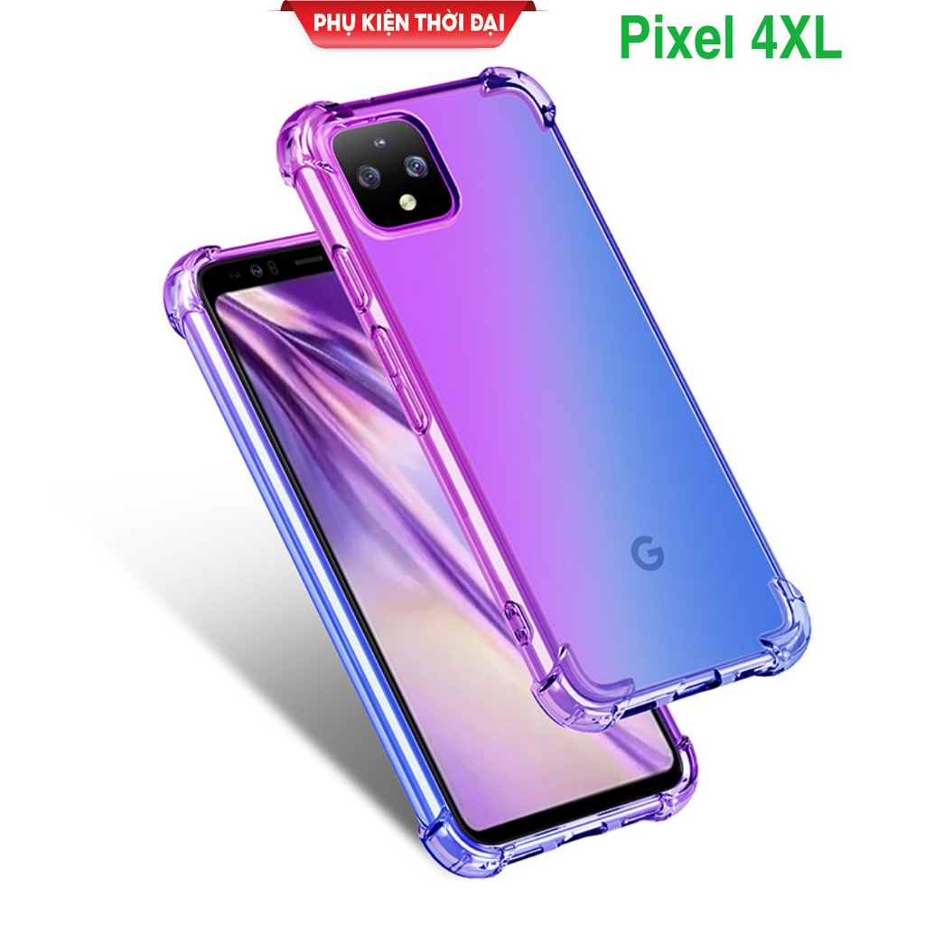 Ốp lưng Pixel 4XL dẻo đa sắc lồi 4 góc chống sốc thời trang cao cấp ôm khít máy