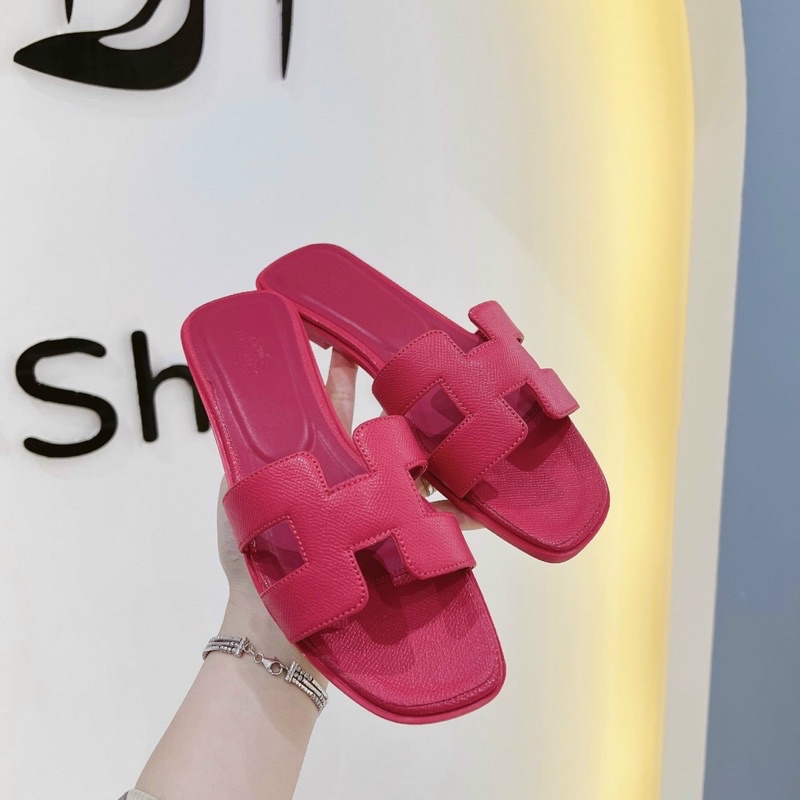 Dép lê nữ - HM màu đen 👠 𝐑𝐄̉ 𝐕𝐎̂ Đ𝐈̣𝐂𝐇 👠- hồng - trắng - xanh rêu - xanh ngọc - nâu da bò - xám - vàng - da sần hàng đẹp