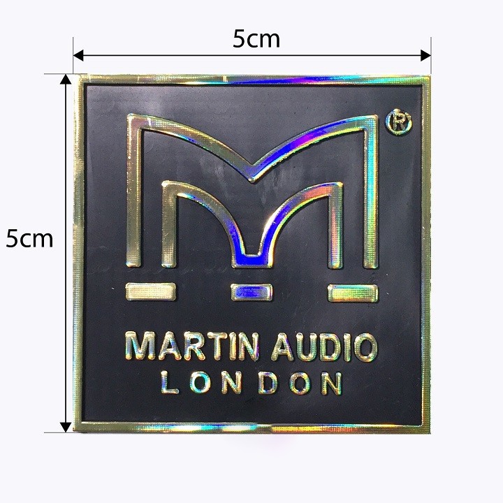TEM LOA MARTIN CHỮ VÀNG -DÁN THÙNG LOA-GIÁ 1 CẶP