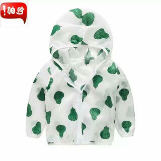 (9-35kg) Áo gió mỏng chống nắng gió bé trai gái