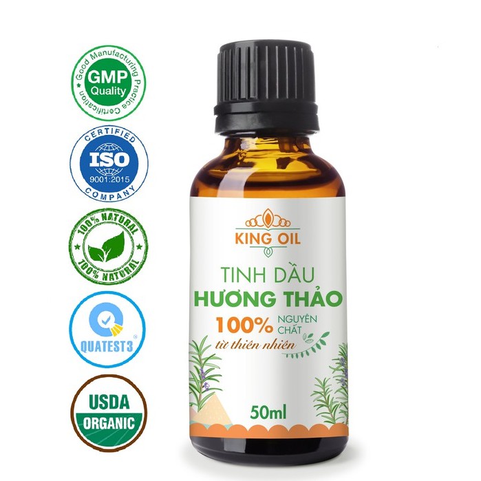 Tinh dầu Hương Thảo KingOil nguyên chất từ thiên nhiên, xông phòng, thơm phòng, thư giản, đuổi muỗi, cải thiện trí nhớ