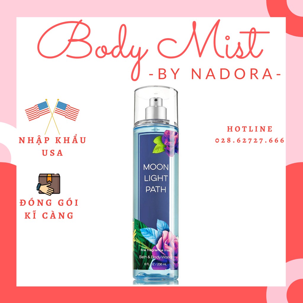 Xịt Thơm Toàn Thân Bath And Body Works - Moonlight Path Body Mist (236ml)