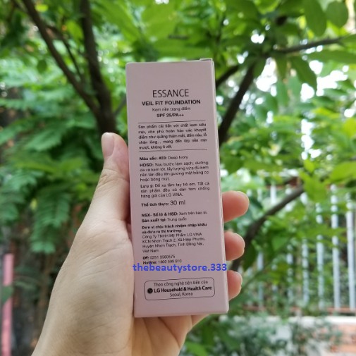 [MẪU MỚI] Kem che khuyết điểm siêu mịn Essance Veil Fit Foundation SPF25 PA++ 30g | BigBuy360 - bigbuy360.vn