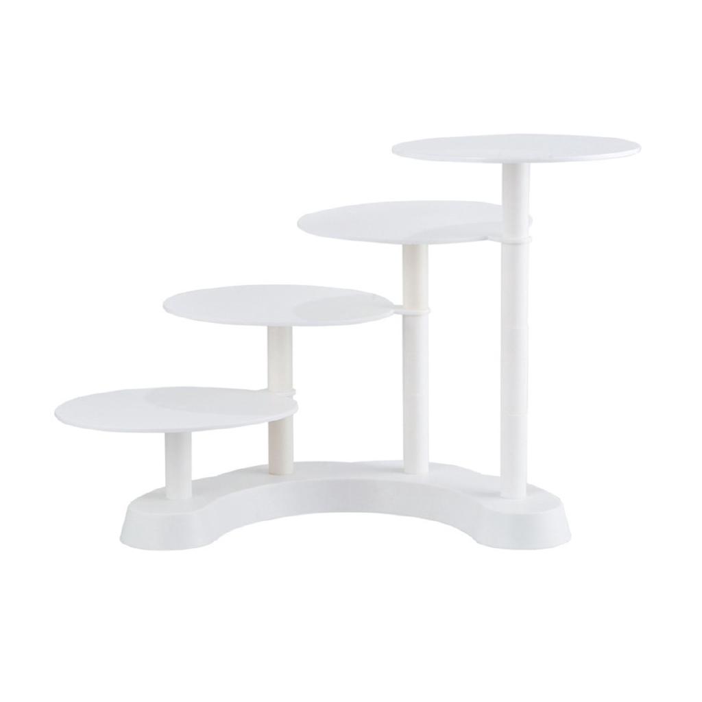 Dongxi White 4 Tier Cake Stand Plastic Cupcake Dessert Display