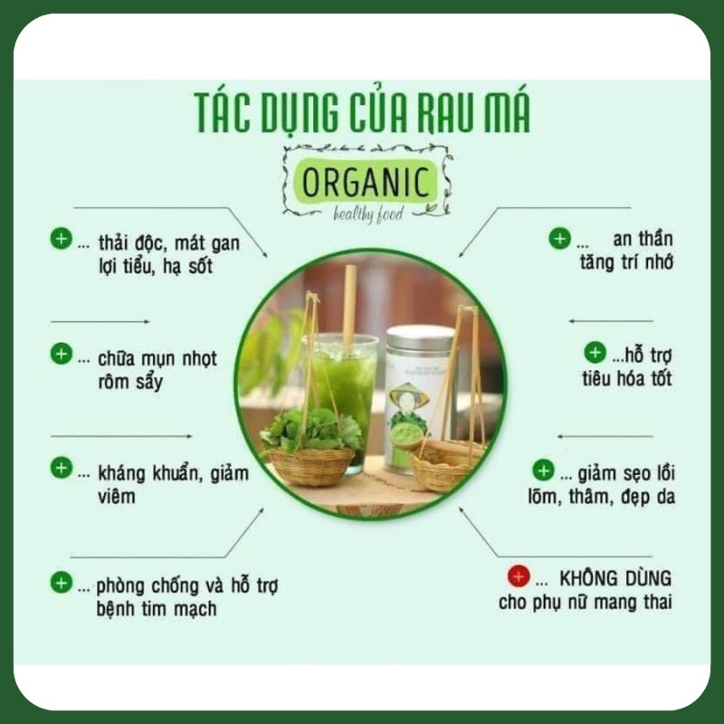 Bột rau má sấy lạnh nguyên chất [ SIÊU MỊN TÁCH GÂN 100% ] Thanh nhiệt, đẹp da, detox, hỗ trợ tiêu hoá Túi 100gr - 500gr