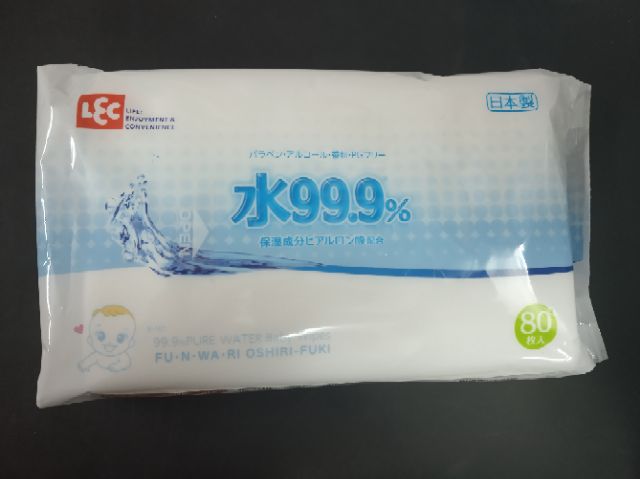  Combo 24 gói giấy ướt LEC Nhật E163 màu xanh (loại 80 tờ/gói)