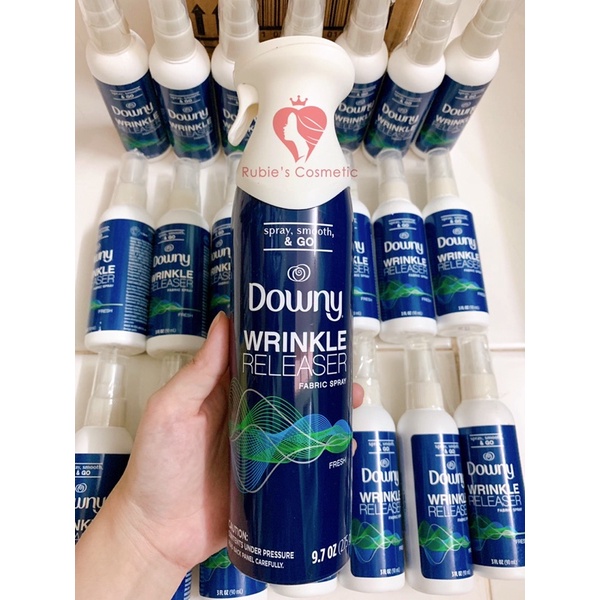 Chai Xịt Khử Mùi và Làm Thẳng Quần Áo Downy Wrinkle Releaser Fabric Spray 275g
