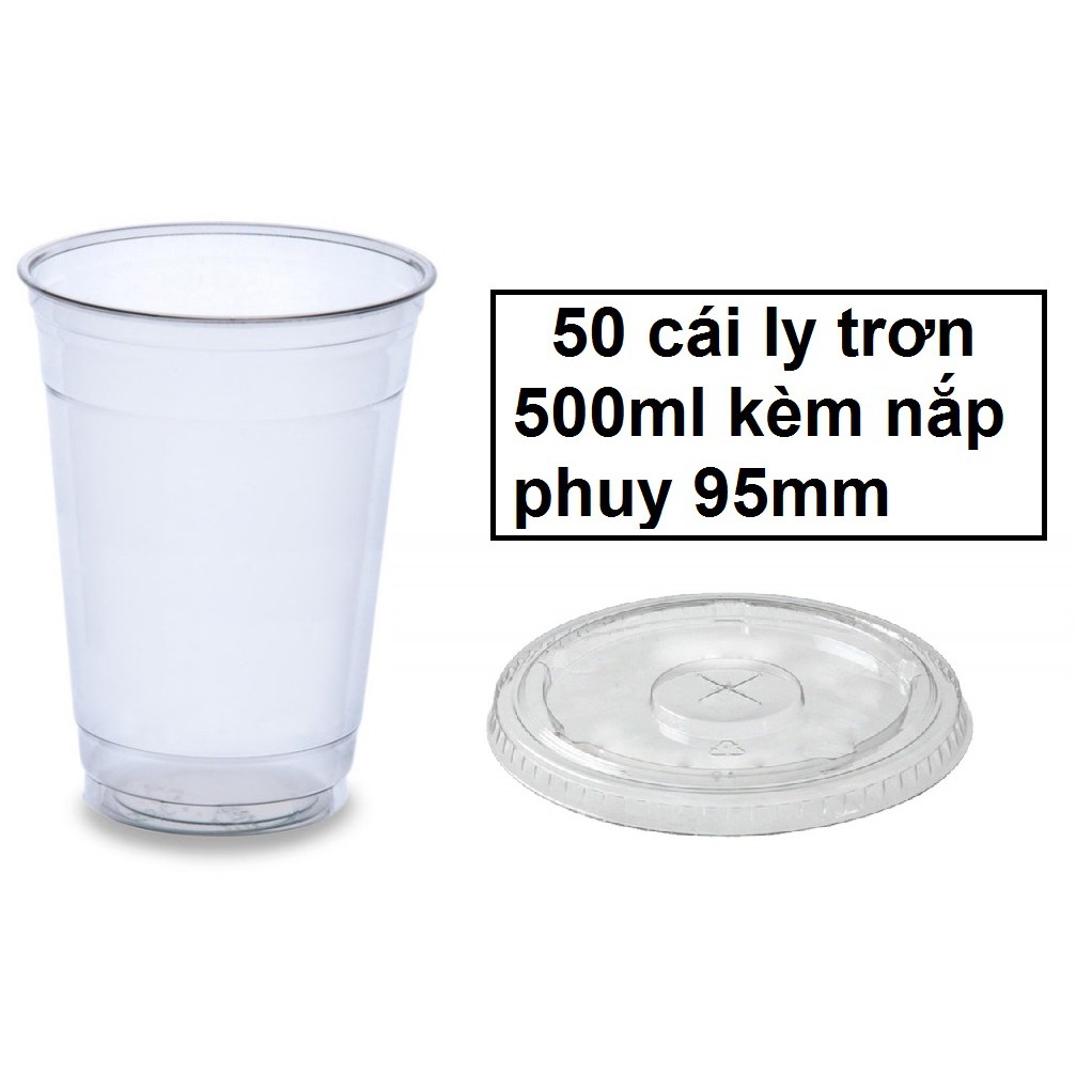 Ly Trơn Kèm Nắp Bằng 500ml