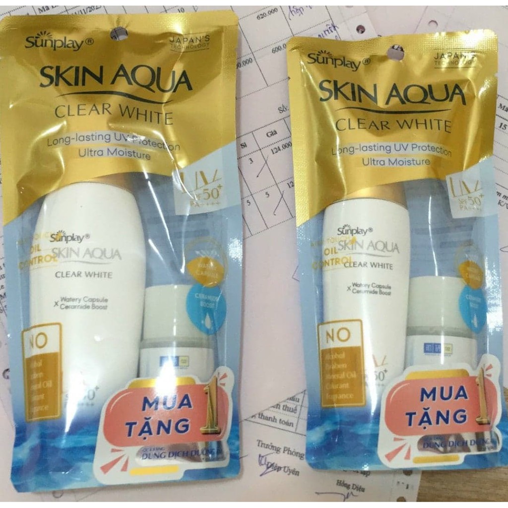 Sữa Chống Nắng Dưỡng Trắng Sunplay Skin Aqua Clear White SPF50 loại 55g
