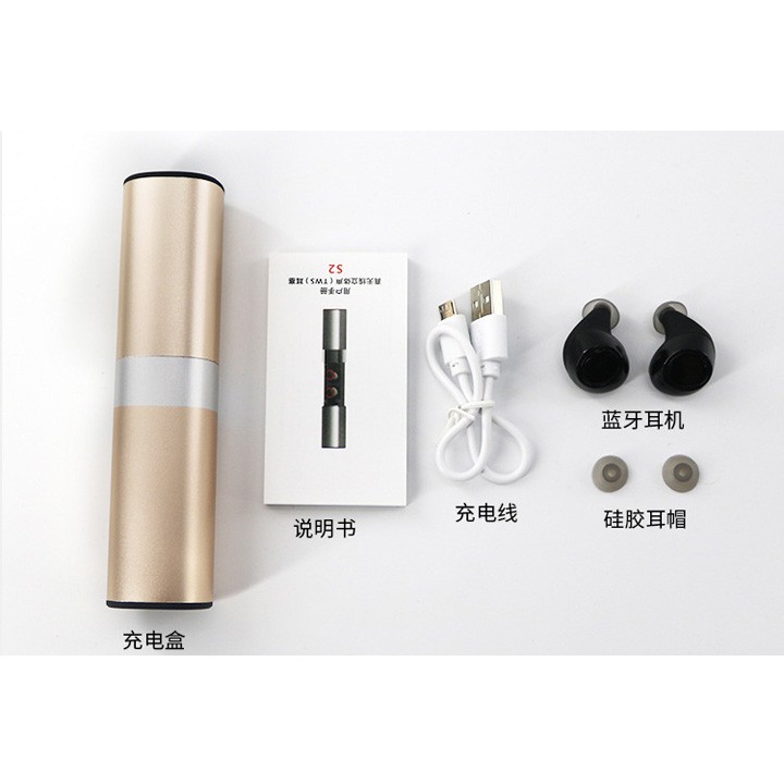 Tai nghe bluetooth S2 kiêm sạc dự phòng