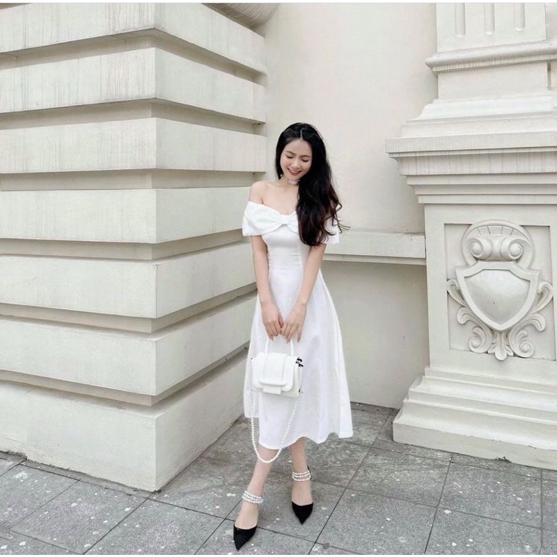 VÁY/ĐẦM TRỄ VAI DÁNG DÀI CÁCH ĐIỆU TIỂU THƯ XINH XẮN