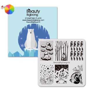 Khuôn in hình vuông họa tiết động vật dùng cho trang trí móng tiện dụng