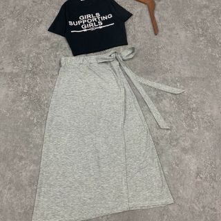 ✔️ :: SET ÁO CROP THUN - CHÂN VÁY MIDI XẺ TÀ