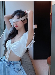 Croptop cột dây tay cánh tiên