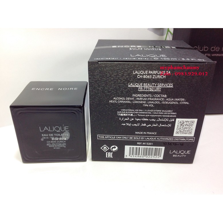 [Mẫu thử] Nước hoa Lalique Encre Noire 2,5,10ml | BigBuy360 - bigbuy360.vn