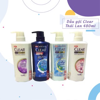 [GIÁ SỈ] DẦU GỘI CLEAR THÁI LAN 480ml (ĐỦ LOẠI)