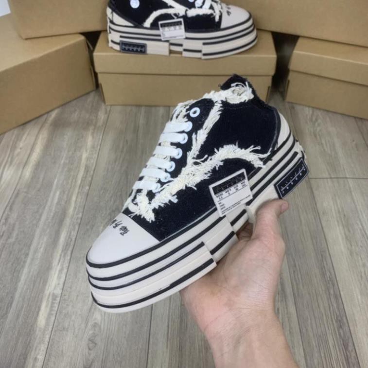 Giày Sneaker Xvessel style rách đế gỗ nam nữ full box bill