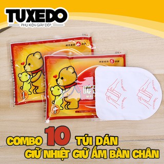 Combo 10 túi dán giữ nhiệt giữ ấm bàn chân (Heat Patch)