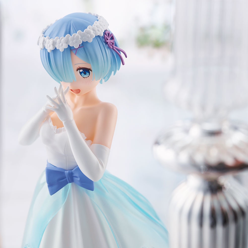 Mô Hình Figure Nhân Vật Anime Re:Zero kara Hajimeru Isekai Seikatsu, Rem, SPM Figure, Bridal Dress Ver. (SEGA) Chính Hãn