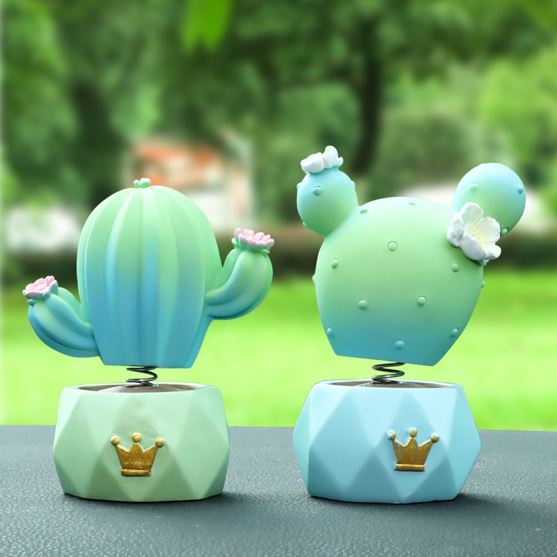 Mô hình chậu xương rồng size lớn nhiều kiểu dáng dễ thương chất liệu PVC trang trí bàn làm việc, quà tặng bạn bè-Ráp