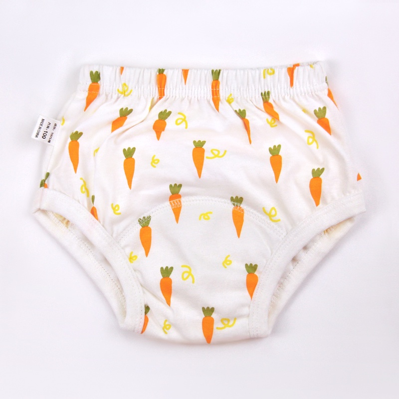 Quần tã lót LUCKY BIG CAT tập đi vệ sinh sáu lớp có vòng gạc chống nước chống rò rỉ cho trẻ sơ sinh