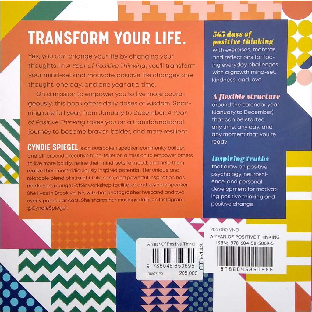 Sách - A Year Of Positive Thinking