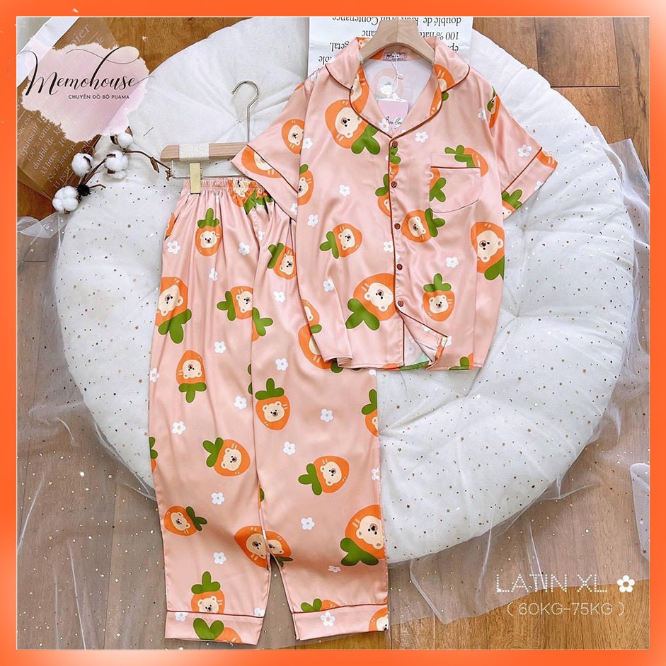 Đồ bộ Pijama LỤA LATIN Bigsize XL TNQD ( 62-72kg) | BigBuy360 - bigbuy360.vn